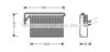 AVA QUALITY COOLING BWV024 Evaporator, air conditioning